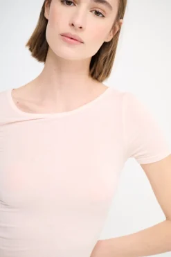 Online KIKISIX MEZZA MANICA MISTO SETA RASATO ROSA