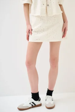 Sale KIKISIX MINI CON TASCHE TESS. RICAMATO FONDO TG. VIVO BURRO