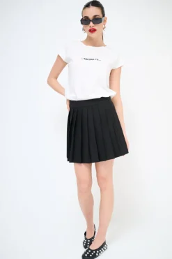 Clearance KIKISIX MINIGONNA A PIEGHE NERO