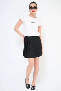 Clearance KIKISIX MINIGONNA A PIEGHE NERO