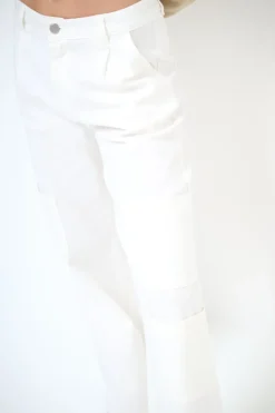 Outlet KIKISIX PANTA CARGO CON 3 TASCONI PANNA