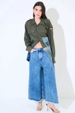 Online KIKISIX PANTAGONNA MARMORIZZATO JEANS