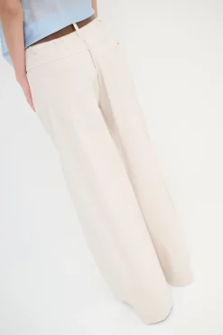 New KIKISIX PANTALONE AMPIO CON CINTURA MEZZO ELASTICO NATURALE