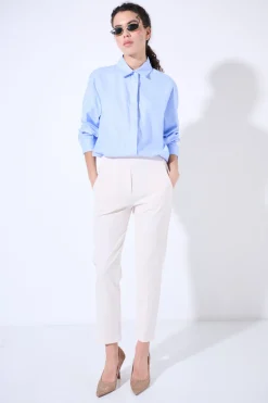 Clearance KIKISIX PANTALONE BASIC CON ELASTICO DIETRO BURRO