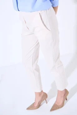 Clearance KIKISIX PANTALONE BASIC CON ELASTICO DIETRO BURRO