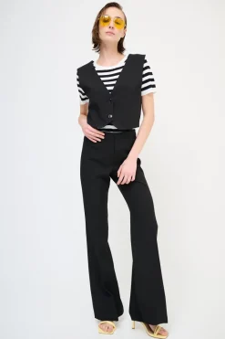 Discount KIKISIX PANTALONE BIELASTICO NERO