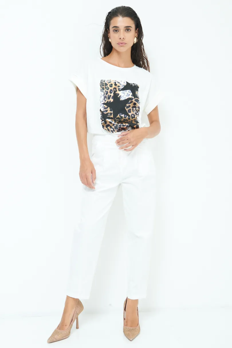 Discount KIKISIX PANTALONE CARROT CON PINCE BURRO