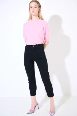 Discount KIKISIX PANTALONE CINQUE TASCHE NERO