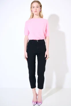 Discount KIKISIX PANTALONE CINQUE TASCHE NERO