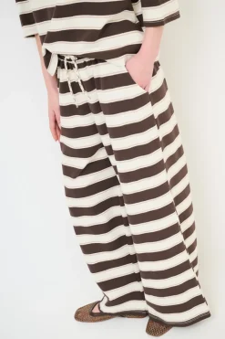 Hot KIKISIX PANTALONE DRITTO CON ELASTICO CON LACCIO MORO