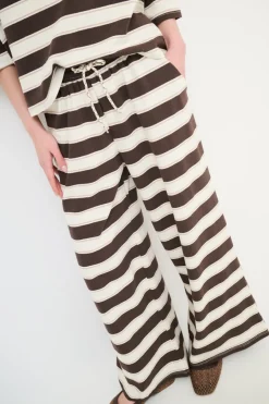 Hot KIKISIX PANTALONE DRITTO CON ELASTICO CON LACCIO MORO