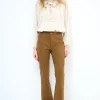 Best KIKISIX PANTALONE FLARE DAINETTO CAPPUCINO