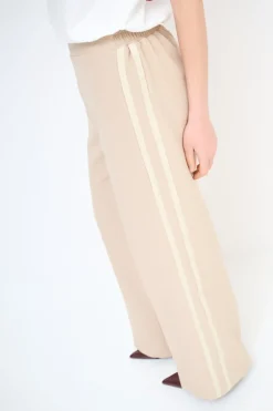 Clearance KIKISIX PANTALONE LARGO CON BANDA BEIGE