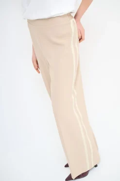 Clearance KIKISIX PANTALONE LARGO CON BANDA BEIGE