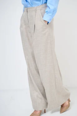 Online KIKISIX PANTALONE LUREX FIAMMATO BEIGE