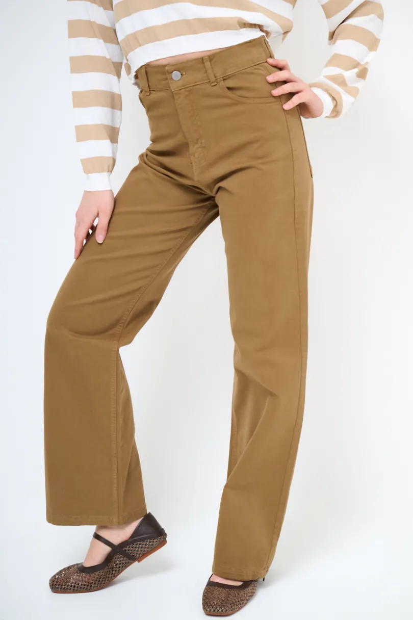 New KIKISIX PANTALONE PALAZZO BEIGE