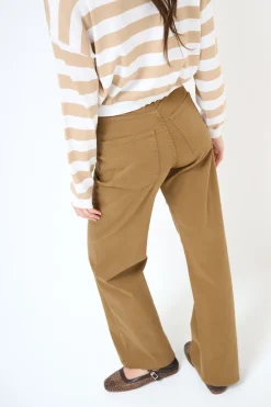 New KIKISIX PANTALONE PALAZZO BEIGE