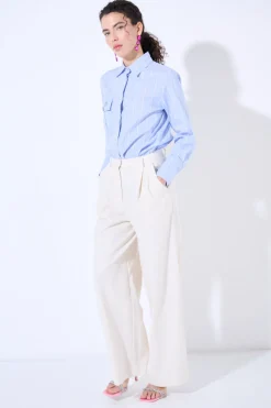 Best KIKISIX PANTALONE SPIGATO CON PINCE PANNA