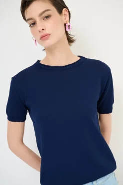 Sale KIKISIX PARICOLLO MEZZA MANICA BLU