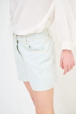 Outlet KIKISIX SHORTS CON RISVOLTO CREMA