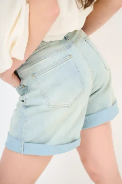 Clearance KIKISIX SHORTS DENIM RISVOLTO SLAVATO JEANS