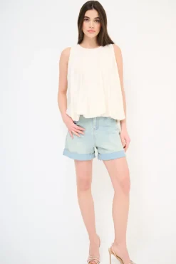 Hot KIKISIX TOP BALLOON CON BOTTONE DT BURRO