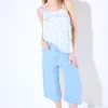 Online KIKISIX TOP CANOTTA CON LACCIO DT CELESTE