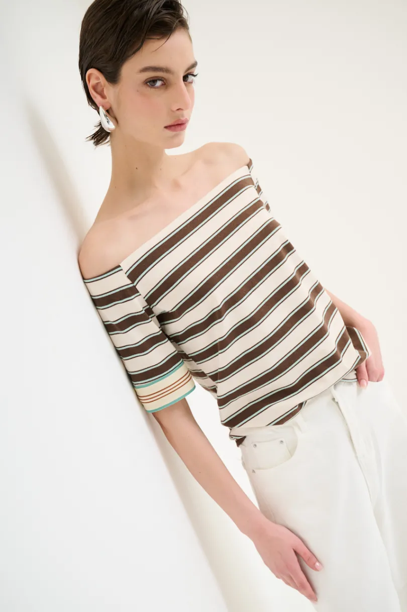 Sale KIKISIX TOP SHIFFER RIGA MORO