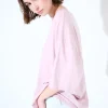 New KIKISIX T-SHIRT OVERSIZE LUNGA ROSA